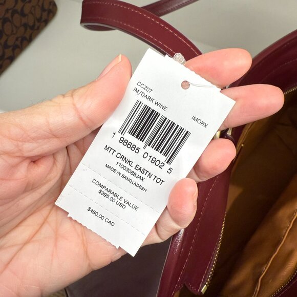 Coach Easton Tote Bag CCZ07 - Picture 6 of 6